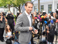 Sebastian Kurz, leader of Austria's People's party (OeVP) leaves after voting during snap elections in Vienna, Austria, on September 29, 2019. - Austria holds snap elections after a corruption scandal caused the dramatic collapse of the previous right-wing coalition government. (Photo by JOE KLAMAR / AFP) (Photo credit should read …