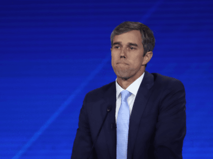 Democratic presidential candidate former Texas congressman Beto O'Rourke speaks during the Democratic Presidential Debate at Texas Southern University's Health and PE Center on September 12, 2019 in Houston, Texas. Ten Democratic presidential hopefuls were chosen from the larger field of candidates to participate in the debate hosted by ABC News …