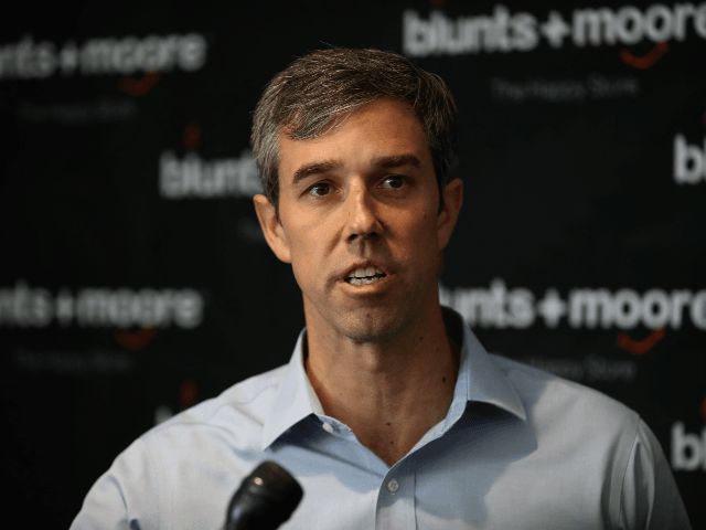 Democratic presidential candidate former U.S. Rep. Beto O'Rourke (D-TX) speaks to members of the press at Blunts and Moore marijuana dispensary on September 19, 2019 in Oakland, California. Democratic presidential candidate Beto O'Rourke toured Blunts and Moore marijuana dispensary and held a roundtable discussion as he campaigns in the San …