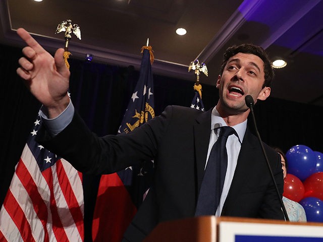 ATLANTA, GA - JUNE 20: Democratic candidate Jon Ossoff delivers a concession speech during his election night party being held at the Westin Atlanta Perimeter North Hotel after returns show him losing the race for Georgia's 6th Congressional District on June 20, 2017 in Atlanta, Georgia. Mr. Ossoff ran in …