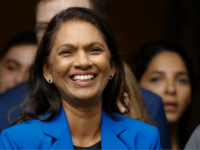 Anti-Brexit campaigner Gina Miller smiles as she waits to speak to the media outside the Supreme court in central London on September 24, 2019 after the judgement of the court on the legality of Boris Johnson's advice to the Queen to suspend parliament for more than a month, as the …
