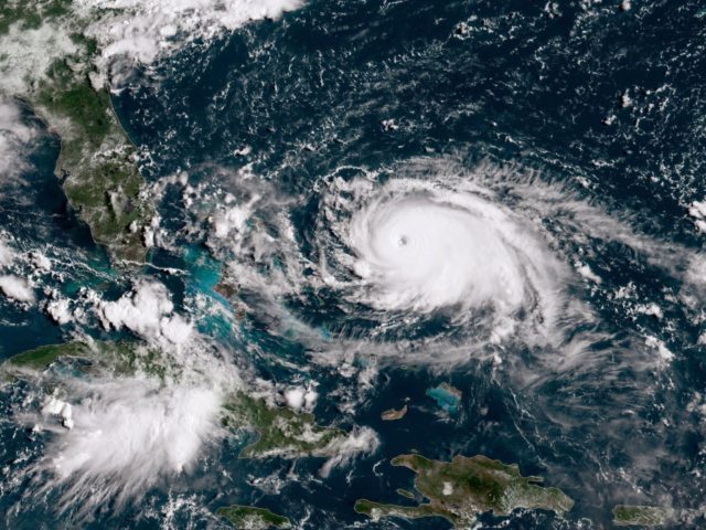 ATLANTIC OCEAN - AUGUST 31: In this NOAA GOES-East satellite handout image, Hurricane Dori