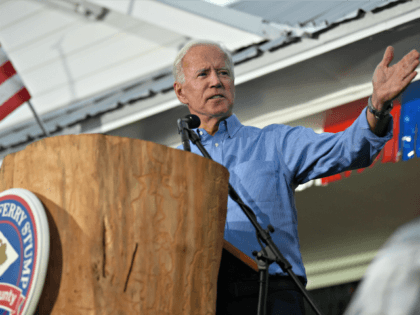 Former Vice President Joe Biden speaks at the Galivants Ferry Stump on Monday, Sept. 16, 2019, in Galivants Ferry, S.C. (AP Photo/Meg Kinnard)