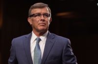 Nominee for director of the National Counterterrorism Center, Joseph Maguire, looks on during his confirmation hearing before the Senate Intelligence Committee on Capitol Hill in Washington, DC, on July 25, 2018. (Photo by Marcus Tappan / AFP) (Photo credit should read MARCUS TAPPAN/AFP/Getty Images)