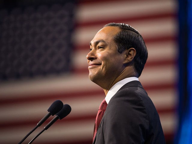 MANCHESTER, NH - SEPTEMBER 07: Democratic presidential candidate, former HUD Secretary Julian Castro speaks during the New Hampshire Democratic Party Convention at the SNHU Arena on September 7, 2019 in Manchester, New Hampshire. Nineteen presidential candidates will be attending the New Hampshire Democratic Party convention for the state's first cattle …