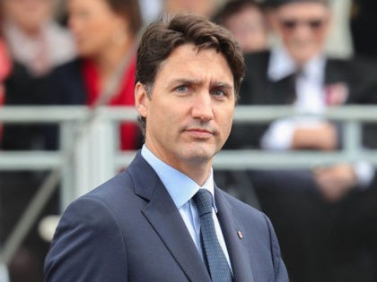 PORTSMOUTH, ENGLAND - JUNE 05: Canada's prime minister, Justin Trudeau attends the D-day 75 Commemorations on June 05, 2019 in Portsmouth, England. The political heads of 16 countries involved in World War II joined Her Majesty, The Queen is on the UK south coast for a service to commemorate the …