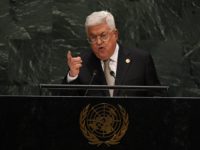 Palestinian President Mahmoud Abbas speaks during the 74th Session of the General Assembly at UN Headquarters in New York on September 26, 2019. (Photo by TIMOTHY A. CLARY / AFP) (Photo credit should read TIMOTHY A. CLARY/AFP/Getty Images)