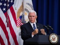 Vice President Mike Pence speaks during an immigration and naturalization ceremony in the Eisenhower Executive Office Building on the White House grounds, Tuesday, Sept. 17, 2019, in Washington. (AP Photo/Alex Brandon)