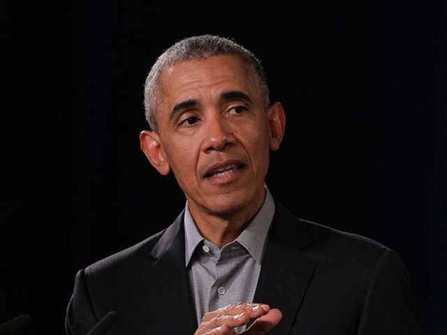 BERLIN, GERMANY - APRIL 06: Former U.S. President Barack Obama speaks to young leaders fro