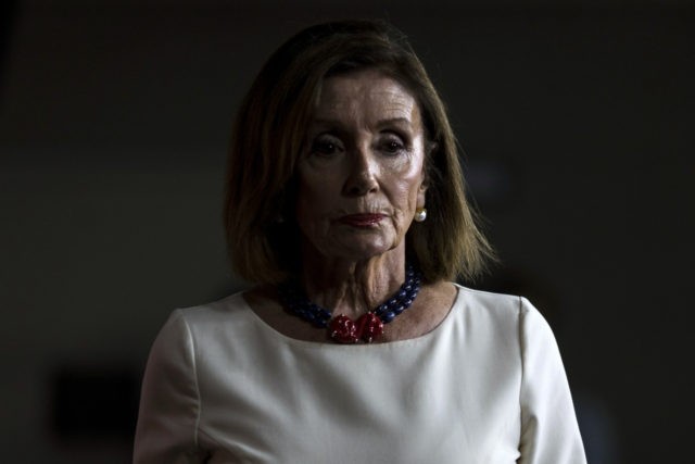 WASHINGTON, DC - SEPTEMBER 26: House Speaker Nancy Pelosi (D-CA) speaks during a weekly ne