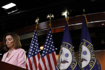 WASHINGTON, DC - SEPTEMBER 12: U.S. House Speaker Nancy Pelosi (D-CA) delivers remarks dur