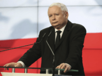 Jaroslaw Kaczynski, the head of Poland's ruling party, speaks at a news conference where the speaker of the parliament resigns in Warsaw, Poland, on Thursday Aug. 8, 2019. Kuchcinski's resignation was prompted by public anger over his and his family's frequent use of government planes. Kuchcinski and Kaczynski insisted that …