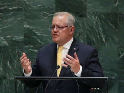 NEW YORK, NEW YORK - SEPTEMBER 25: Scott Morrison, the Prime Minister of Australia, speaks at the 74th United Nations (U.N.) General Assembly on September 25, 2019 in New York City. The United Nations General Assembly, or UNGA, is expected to attract 84 heads of state and 44 heads of …