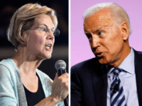 Elizabeth Warren and Joe Biden (Frederic J. Brown and Jeff Kowalsky / AFP / Getty)