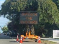 Hacker Sets Seattle Road Sign to Say ‘Impeach the Bastard’