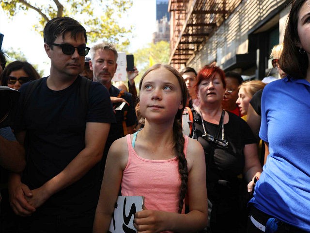 NEW YORK, NEW YORK - AUGUST 30: Swedish climate activist Greta Thunberg, 16, attends a you