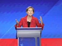 HOUSTON, TEXAS - SEPTEMBER 12: Democratic presidential candidate Sen. Elizabeth Warren (D-MA) speaks during the Democratic Presidential Debate at Texas Southern University's Health and PE Center on September 12, 2019 in Houston, Texas. Ten Democratic presidential hopefuls were chosen from the larger field of candidates to participate in the debate …