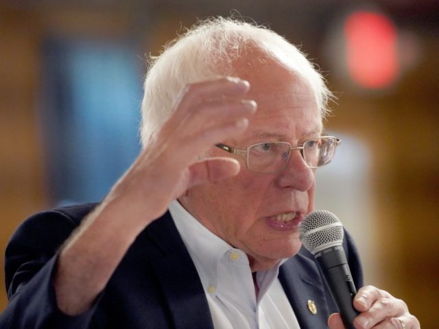 Democratic presidential candidate Sen. Bernie Sanders, I-Vt campaigns at the Circle 9 Ranc