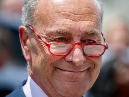 Senate Minority Leader Sen. Chuck Schumer of N.Y., attends a news conference about health