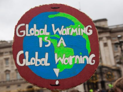 Students take part in a student climate change protest on March 15, 2019 in London, Englan