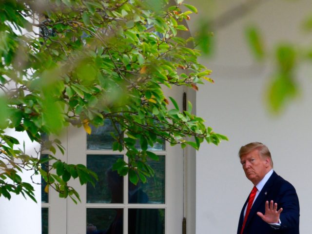 US President Donald Trump arrives at the White House in Washington, DC, September 26, 2019. (Photo by JIM WATSON / AFP) (Photo credit should read JIM WATSON/AFP/Getty Images)