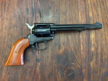 The Heritage Manufacturing Rough Rider is an Old West six-shooter in .22 long rifle, which