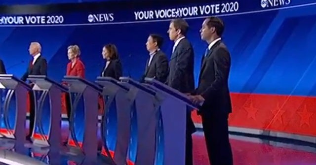 Harris, Klobuchar, Castro Stand on Booster Boxes to Appear Taller on Debate Stage
