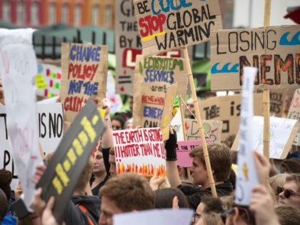 Thousands of people take part in a protest for climate action on September 20, 2019 in Cap