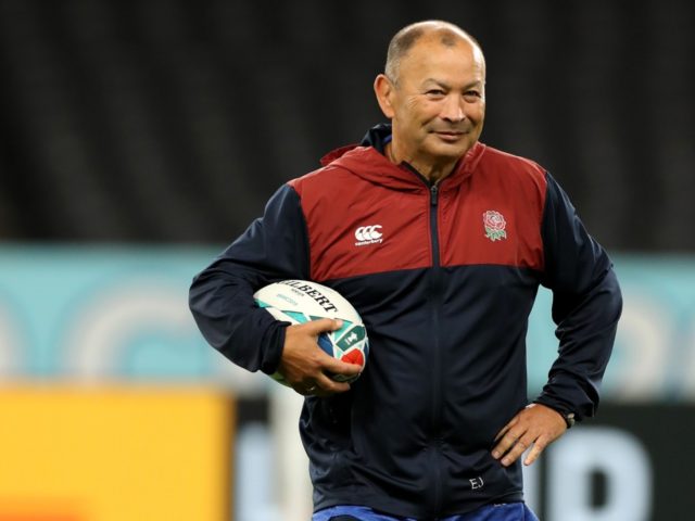 SAPPORO, JAPAN - SEPTEMBER 20: Eddie Jones, the England head coach looks on during the Eng