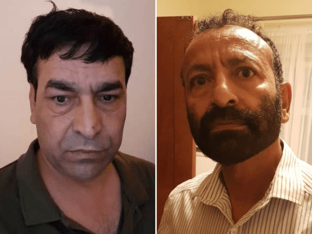 Darya Khan Safi (left) and Mohammed Patman (right) have been arrested on suspicion on planning to kidnap and murder a female relative who renounced Islam. ( National Crime Agency )