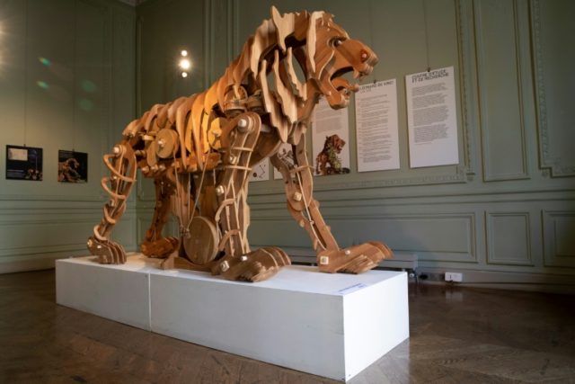Leonardo da Vinci's mechanical lion goes on display in Paris
