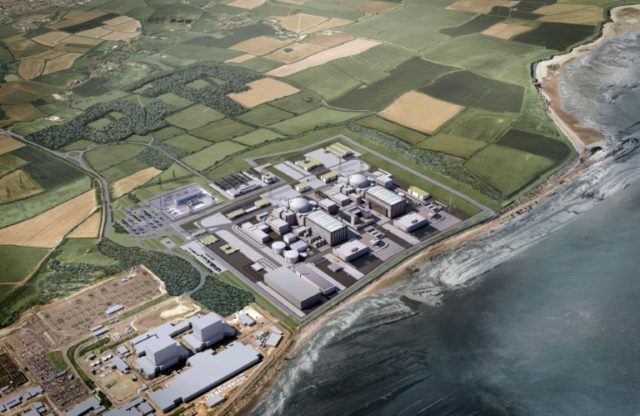 A 2016 EDF Energy handout image shows a computer generated image of the Hinkley site -- which has been dogged by delays and cost hikes More cost overruns, delays for UK nuclear project: EDF