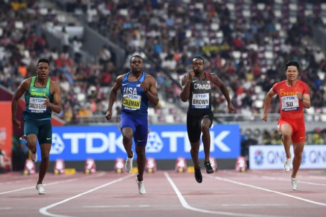 Coleman powers into 100m final