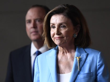 House Speaker Nancy Pelosi of Calif., joined by House Intelligence Committee Chairman Rep.