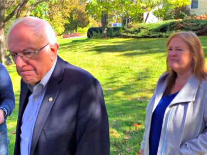 In this image taken from video, Democratic presidential candidate Sen. Bernie Sanders, I-V