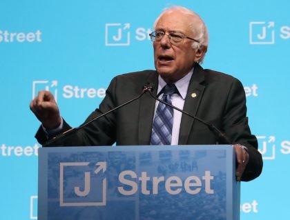 Bernie Sanders at J Street (Mark Wilson / Getty)