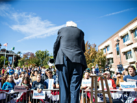 PLYMOUTH, NH - SEPTEMBER 29: Democratic presidential candidate, Sen. Bernie Sanders (I-VT) speaks at a campaign event at Plymouth State University on September 29, 2019 in Plymouth, New Hampshire. (Photo by Scott Eisen/Getty Images)