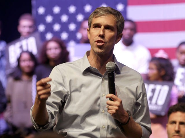 GRAND PRAIRIE, TX - OCTOBER 17: Democratic presidential candidate, former Rep. Beto O'Rour