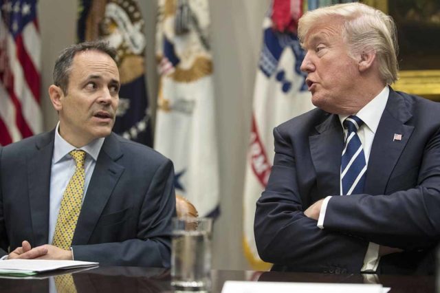 With the presidential campaign kicking into gear, Kentucky Gov. Matt Bevin's race is