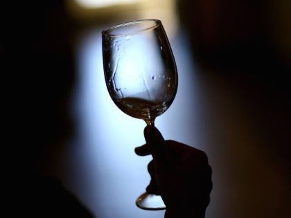 California wine glass in the dark (Justin Sullivan / Getty)