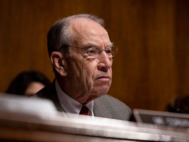 WASHINGTON, DC - JUNE 11: Senator Chuck Grassley (R-IA), speaks during a Senate Judiciary Committee hearing with Acting Homeland Security Secretary Kevin McAleenan on Capitol Hill on June 11, 2019 in Washington, DC. Members of the committee and the witness discussed the Secure and Protect Act of 2019 and how it would fix the crisis at the U.S. Southern Border. (Photo by Anna Moneymaker/Getty Images)