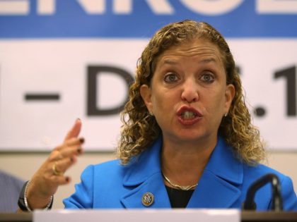 HOLLYWOOD, FL - OCTOBER 31: Rep. Debbie Wasserman Schultz (D-FL) speaks during a press conference at the Broward Regional Health Planning Council about the Affordable Care Act on October 31, 2017 in Hollywood, Florida. Rep. Wasserman Shultz addressed the 2018 Open Enrollment period that begins tomorrow. The deadline to sign …