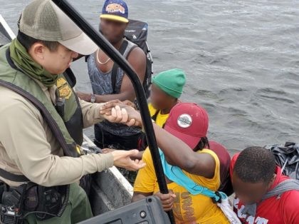 Del Rio Station Border Patrol agents rescue six Haitian migrants from Rio Grande. (Photo: U.S. Border Patrol/Del Rio Sector)