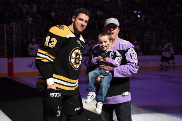 Mighty Quinn at a Boston Bruins game