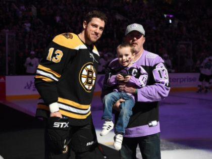 Mighty Quinn at a Boston Bruins game