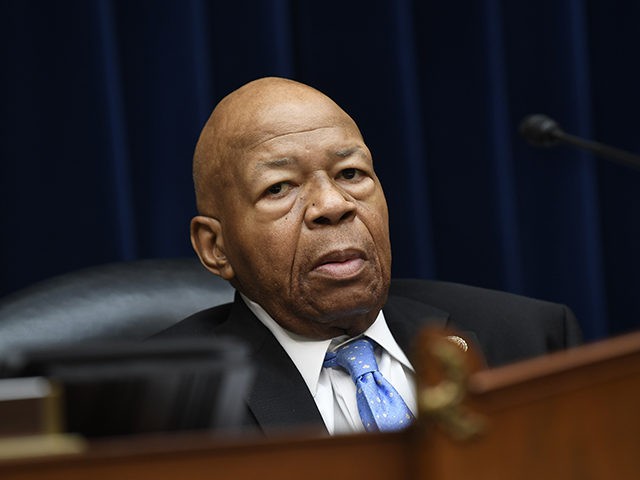 House Oversight Committee chairman Rep. Elijah Cummings, D-Md., waits to start a hearing on Capitol Hill in Washington, Monday, July 15, 2019, on White House counselor Kellyanne Conway's violation of the Hatch Act. (AP Photo/Susan Walsh)