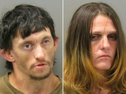 Reports said police in Hot Springs pulled over Elizabeth Marie Catlett, 29, and Don Russell Furr, 33, of Arkansas on Sunday morning when they noticed their car's headlights were not on. Upon arrest for allegedly having drug paraphernalia inside her car, the woman claimed her brother fed her a "meth sandwich."