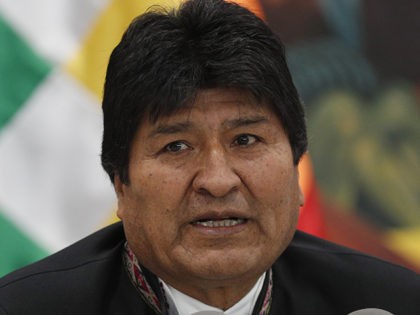 Bolivia's President Evo Morales speaks during a press conference at the presidential palace in La Paz, Bolivia, Wednesday, Oct. 23, 2019. International election monitors expressed concern over Bolivia's presidential election process Tuesday after an oddly delayed official quick count showed President Morales near an outright first-round victory — even as …