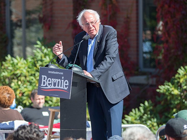 PLYMOUTH, NH - SEPTEMBER 29: Democratic presidential candidate, Sen. Bernie Sanders (I-VT) speaks during his event at Plymouth State University on September 29, 2019 in Plymouth, New Hampshire. (Photo by Scott Eisen/Getty Images)