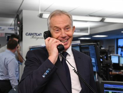 NEW YORK, NEW YORK - SEPTEMBER 11: Tony Blair attends the Annual Charity Day Hosted By Cantor Fitzgerald, BGC and GFI on September 11, 2019 in New York City. (Photo by Noam Galai/Getty Images for Cantor Fitzgerald)